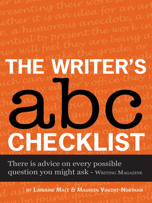 Title details for The Writer's ABC Checklist by Lorraine Mace - Available